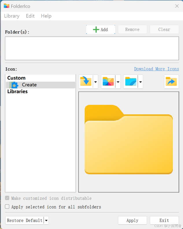FolderIco文件夹颜色更改工具v8.1